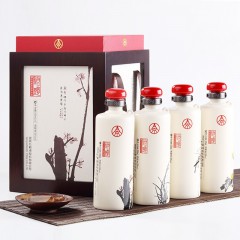 绝版 50度梅兰竹菊礼盒装500ml*4（余2套）