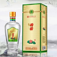 52度中华老字号新区荷花500ml*6