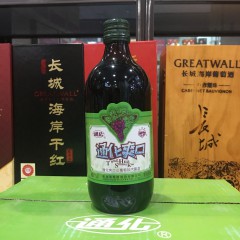 7度通化爽口山葡萄加气露酒500ml*12