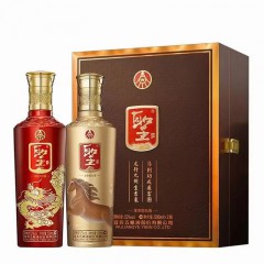 52度圣酒龙马精神礼盒500ml*2*3