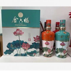 52度金六福荷塘韵色 500ml*4