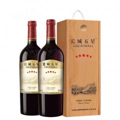 14度长城五星葡萄酒 750ml*6